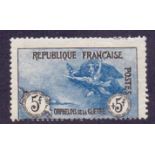 FRANCE STAMPS : 1917 5f + 5f Airmail War Orphans Fund, mounted mint , centred low,