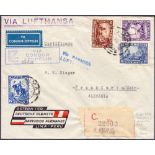 PERU, 1936 Graf Zeppelin 5th South America flight (S 355).