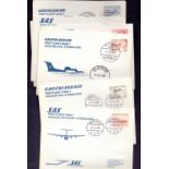 GREENLAND, a section of SAS or Greenlandair flown illustrated covers.