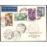 ITALIAN COLONIES, TRIPOLITANIA, 1934 Graf Zeppelin 11th South America Flight (S 283Aa).