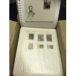 ART STAMPS, approx 220 album leaves with mint & used, sets, a few covers,