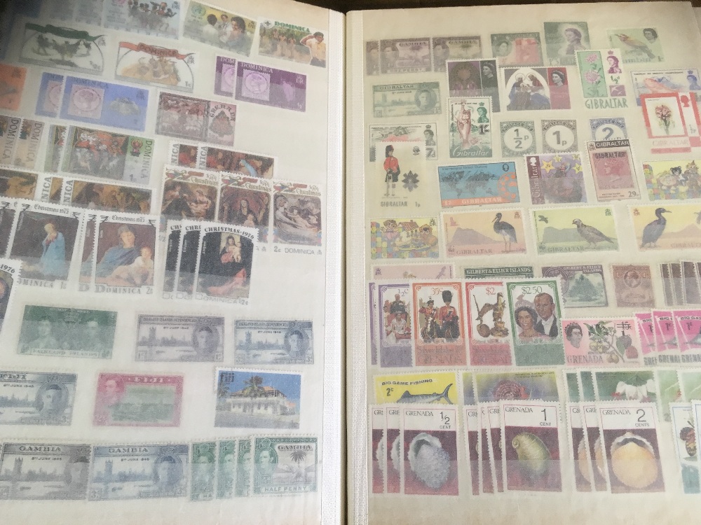 BRITISH COMMONWEALTH, large stockbook with 20 double-sided pages filled with QEII issues.