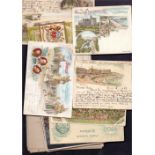 Early postcards including a few Victorian Court Cards, nice batch including some Kent interest,