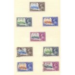 STAMPS 1935 Jubilee mint and used collection , complete mounted mint including Eygpt ,