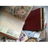 STAMPS : CHARITY glory box in plastic crate,