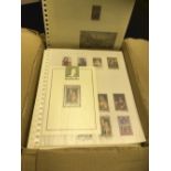 ART STAMPS , world selection on approx 300 album pages with mint, used, postcards etc.