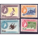 BRITISH VIRGIN ISLANDS STAMPS : 1956 60c, £1.20, $2.40, $4.