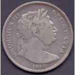 Coins: 1816 George III half crown