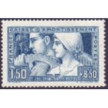 FRANCE STAMPS :1928 1f50 + 8f50 Relief Fund,