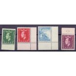 GREECE STAMPS :1952 50th Birthday of King Paul, U/M set of four, SG 702-5.