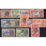 1935 set of 12 to 10/-, mounted mint set with Specimen perfin's. 5/- has short perf, toned gum.