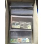 Commonwealth stamps ex-dealers stock priced up on cards at £1000+ mixture of mint and used