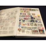 World mint stamp accumulation in partially filled stockbook with useful foreign,