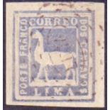 1873 2c Slate Blue used example , large margins SG 23b Cat £325