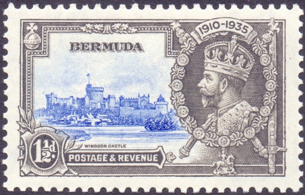 BERMUDA, 1 1/2d with "Bird" by Turret variety, fine U/M, SG 95m. Cat £200