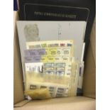 World stamp accumulation in small box, including France, USA First Day Covers, Pakistan, Vatican etc