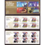 2012 Olympics and Paralympics gold medal minisheets.