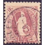 1903 1f claret fine used SG 160 Cat £375