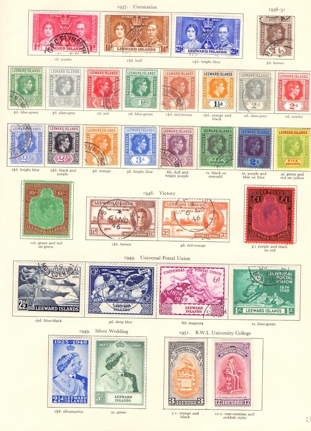 BRITISH COMMONWEALTH stamp collection, George VI printed album with fine used & mint issues - Image 9 of 10