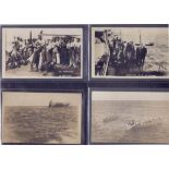 POST CARDS : NAVAL related selection of postcards including warships, submarines, wrecks,