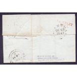 Great Britain Postal History, 1841 wrapper from Birmingham to Grantham.