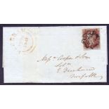 Great Britain Postal History , 1841 wrapper from Fakenham to East Dereham.