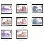 Unmounted mint machins and high values including the scarce 1997 Enschede Castles.