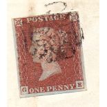 Great Britain Postal History , 1843 wrapper , Greenock to Glasgow.