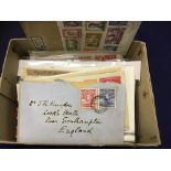 STAMPS : Small box of mixed postal history mixture of early GB, Commonwealth and Foreign.