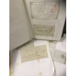 GREAT BRITAIN POSTAL HISTORY : Collection of early postal history,