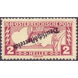 AUSTRIA STAMPS : 1919 2h Newspaper Express over printed German occupation mounted mint,