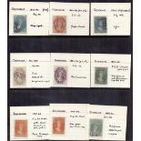 STAMPS : TASMANIA, selection of mint & used issues on stockpage, all identified.