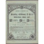 Two Stanley Gibbons wholesale price lists (marked "for dealers only" ! ) Jan/Feb 1879 and May/June