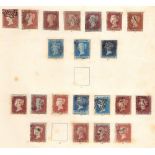 GREAT BRITAIN STAMPS : 1841 - 1902 collection in Windsor album,