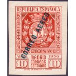 SPAIN STAMPS : 1936 First National Philatelic Exhibition set, including AIR stamps ,