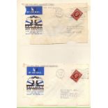 AIRMAIL POSTAL HISTORY : GREAT BRITAIN, collection of 1934 Railway Air Service illustrated covers.