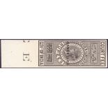 INDIA STAMPS : 19th Century 700r Court Fee Stamp in black.