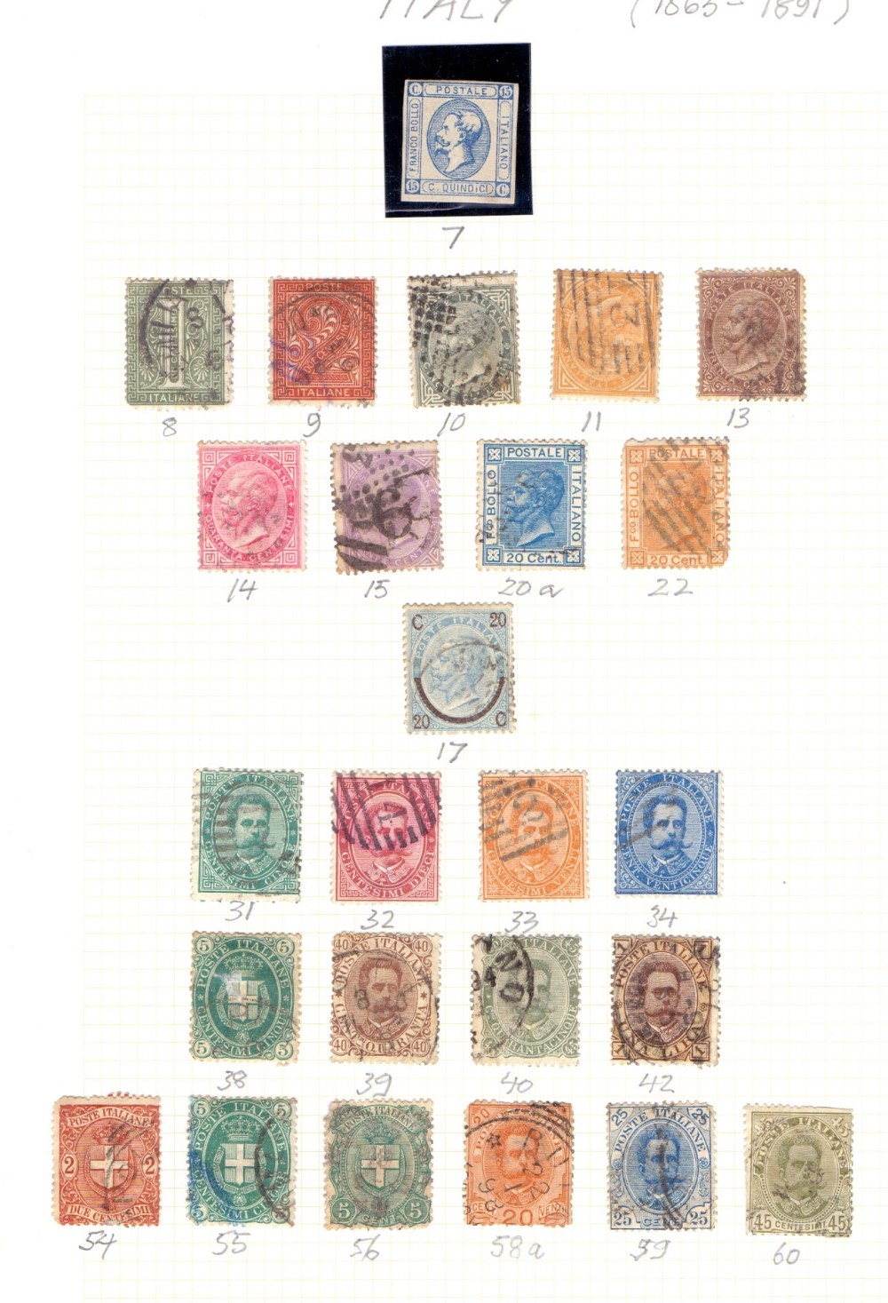 STAMPS : World album of Italy, Switzerland, USA, Hawaii, Iceland, Yugoslavia, Bulgaria,