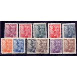 SPAIN STAMPS : 1935 mounted mint set to 10pts SG 949/59 (11) (no 20c)