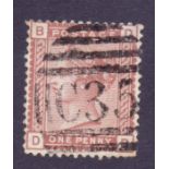 GB USED ABROAD STAMPS : 1888 1d Venetian fine used example cancelled by C35 duplex of Panama