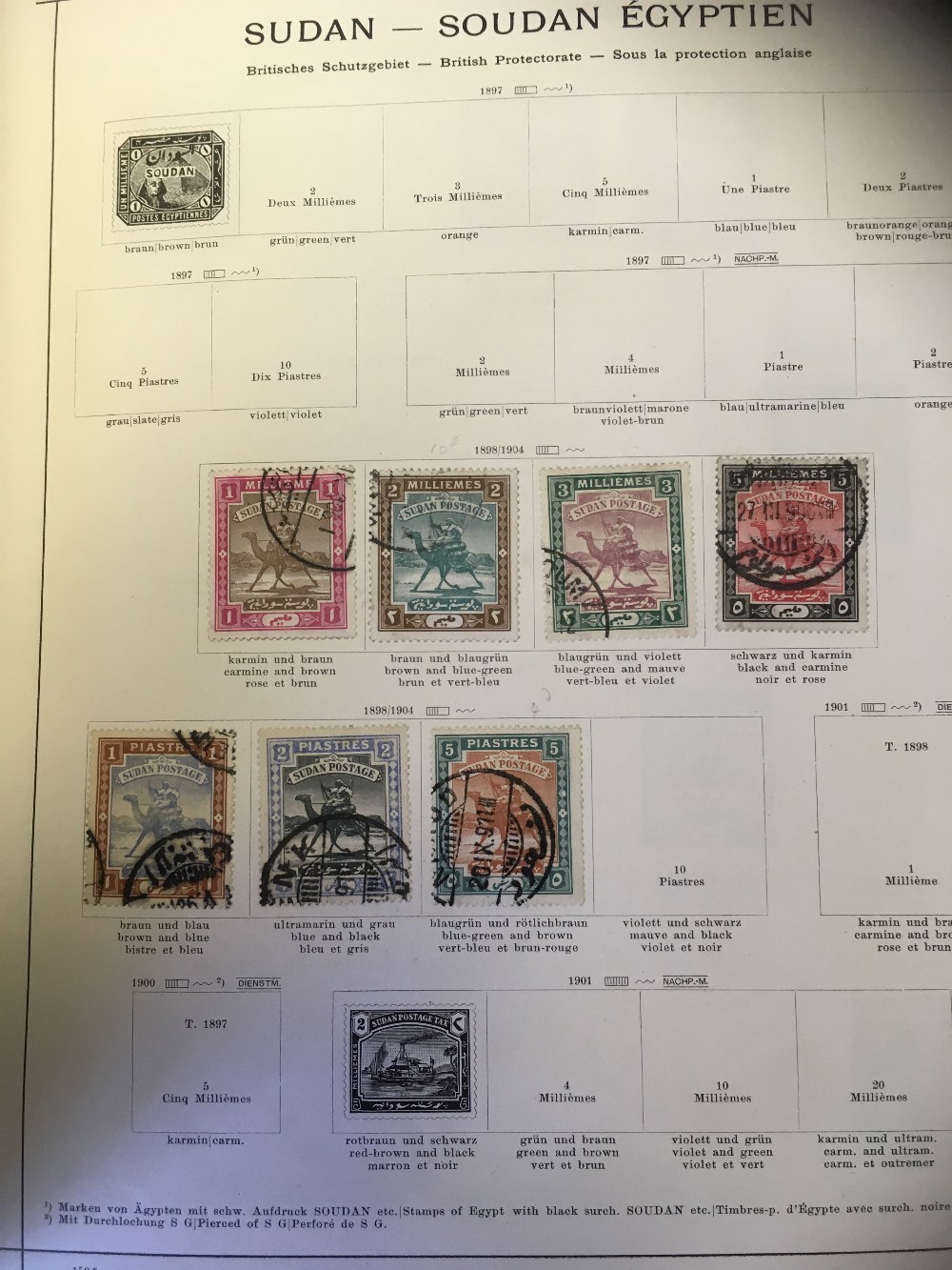 STAMPS : Box of eleven old-time stamp albums. - Image 6 of 7