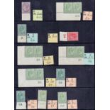 GREAT BRITAIN STAMPS : QV to QEII ex-dealers selection of mint Control numbers, cylinder blocks etc.