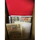 STAMPS : Box of mixed World stamps , including Netherlands, Portugese colonies, Malawi,