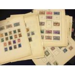 STAMPS : Egypt Ceylon and India on pages, some useful pickings noted including Indian States.