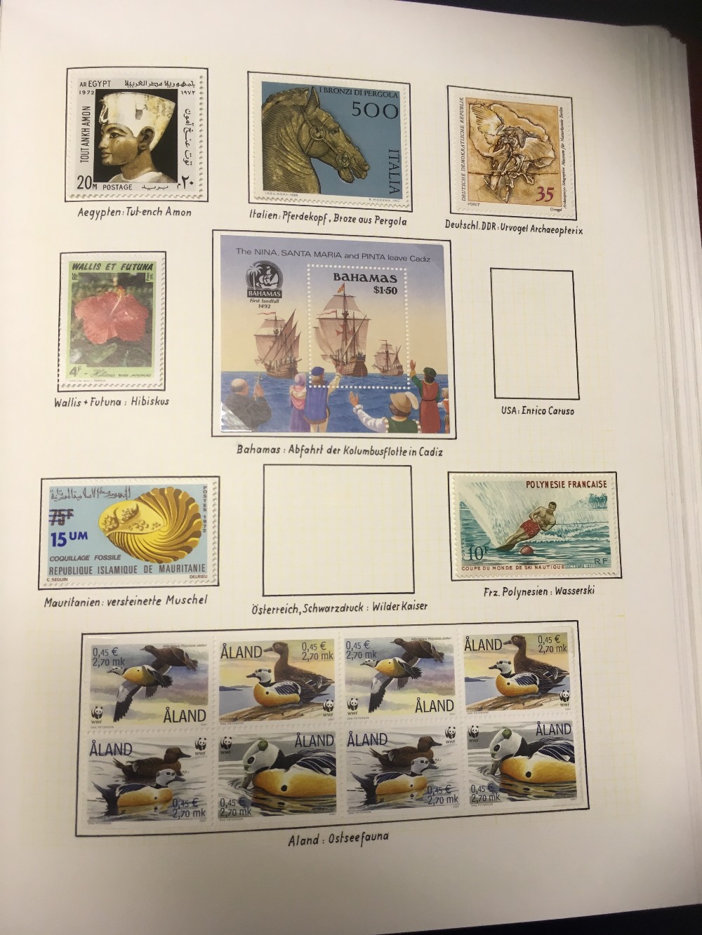 STAMPS ; WORLD, four albums from a collection entitled "Philatelic Mosaic Chaos". - Image 2 of 4