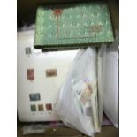 STAMPS : COMMONWEALTH box of album pages and part collections (100's)