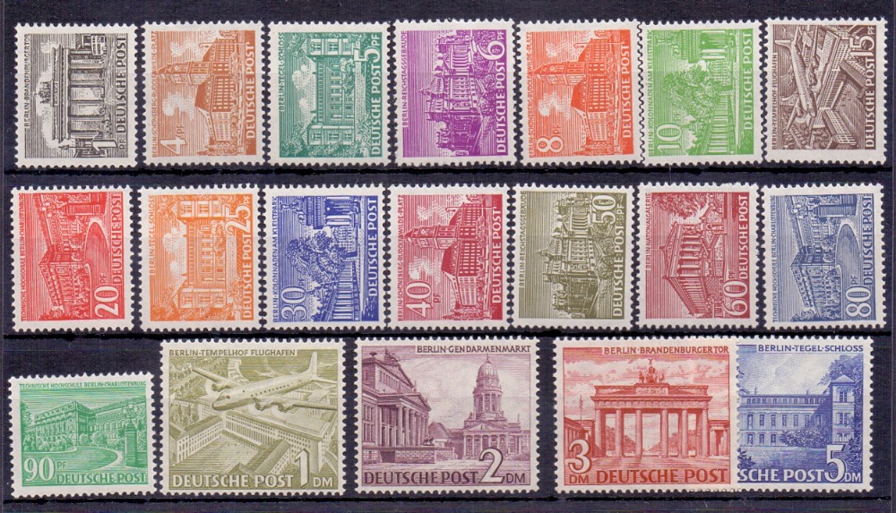 GERMANY STAMPS : 1949 unmounted mint set to 5DM SG 335-53 Cat £1000.