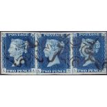 GREAT BRITAIN STAMPS : 1840 TWO PENNY BLUE Plate 2 Two Penny Blue,