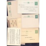 GREAT BRITAIN : Postal Stationery, selection of 12 1/2d Edward VII post cards,