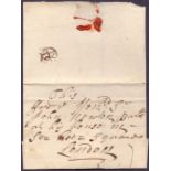 GREAT BRITAIN POSTAL HISTORY : 1710 wrapper addressed to So Ho Square, London.